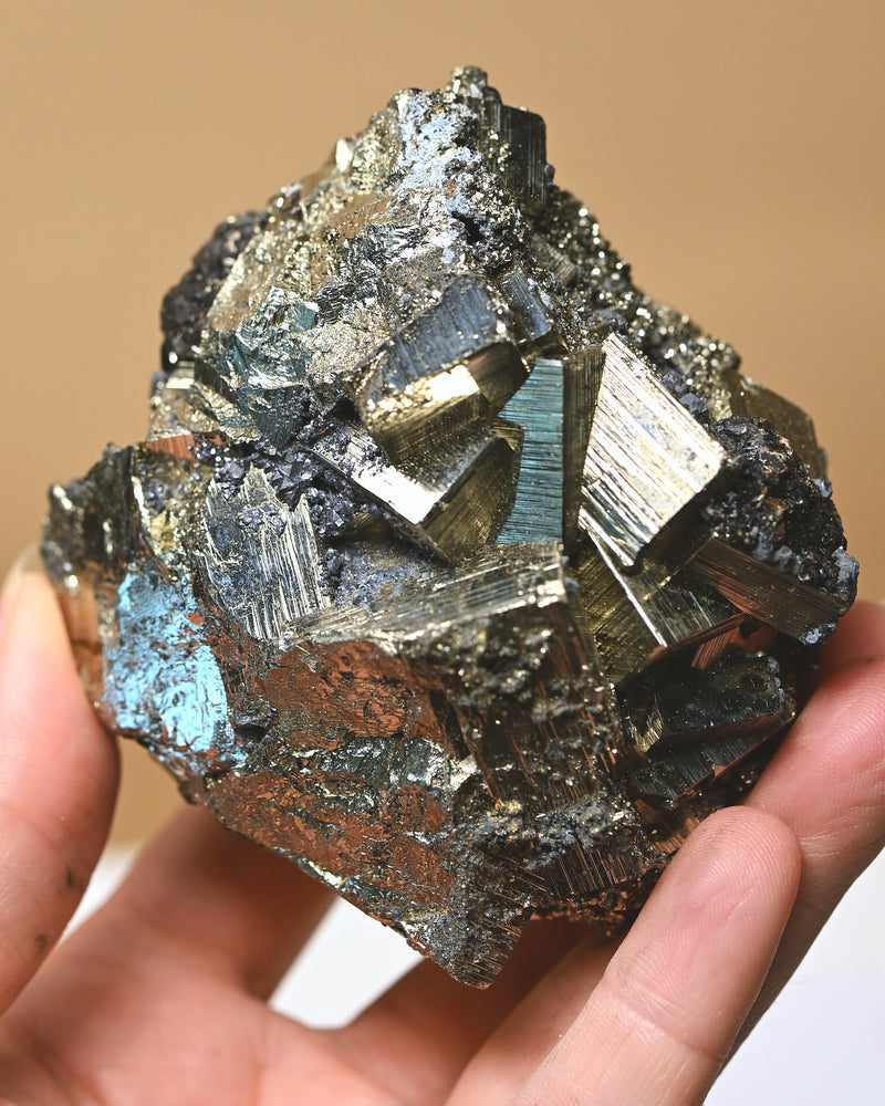 Pyrite Cubic Cluster 1.3lbs