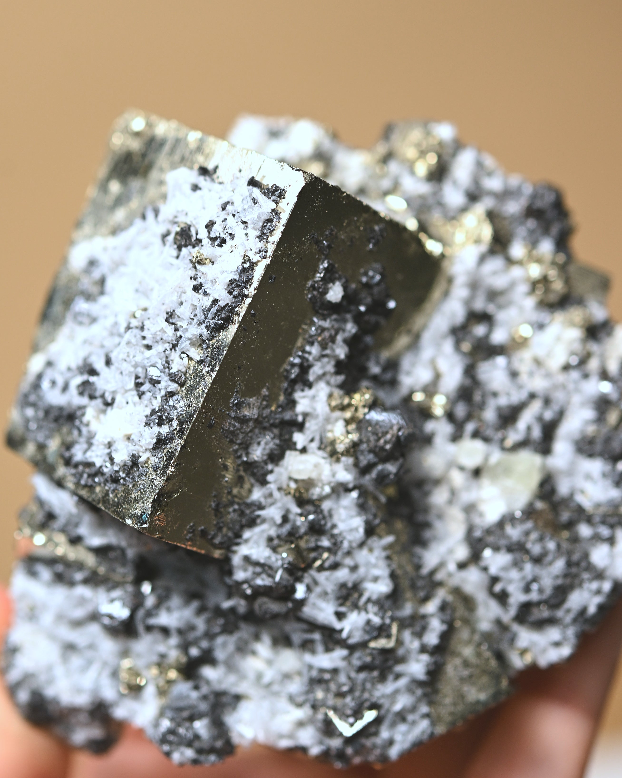 Galena, Pyrite + Quartz Cluster 1.4lbs