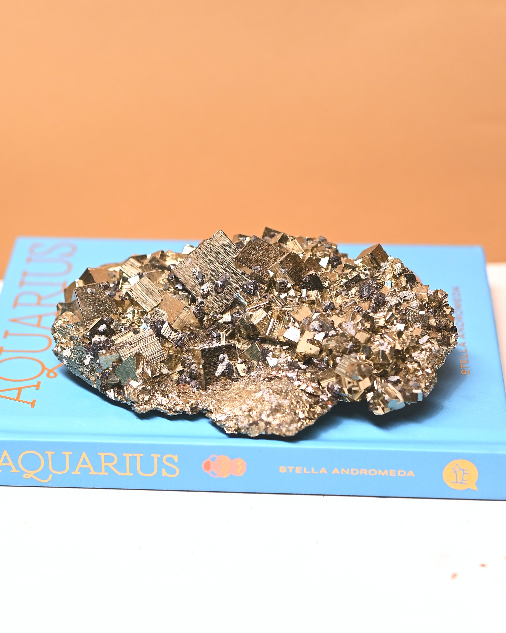 Cubic Pyrite w Galena 1.4lbs