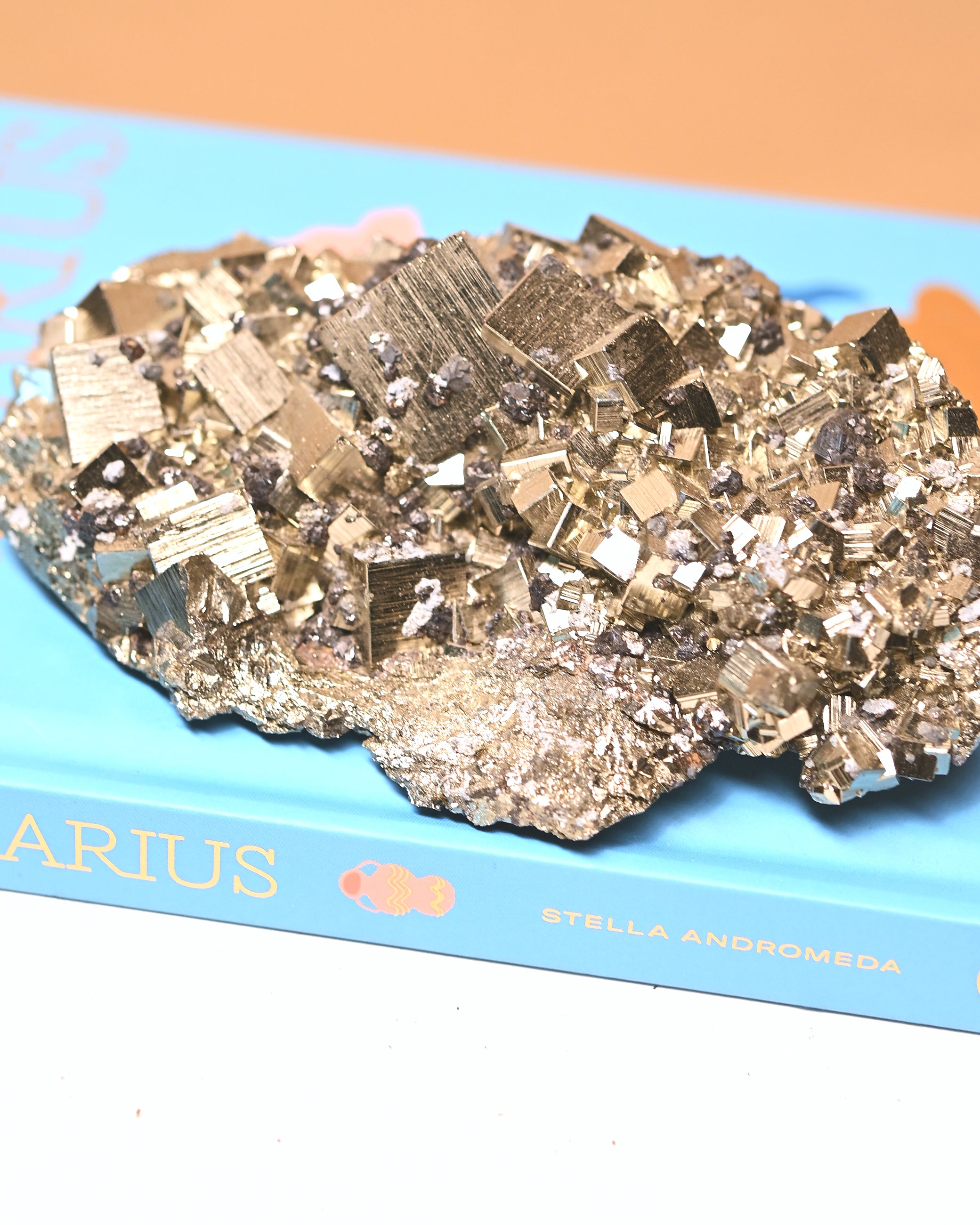 Cubic Pyrite w Galena 1.4lbs