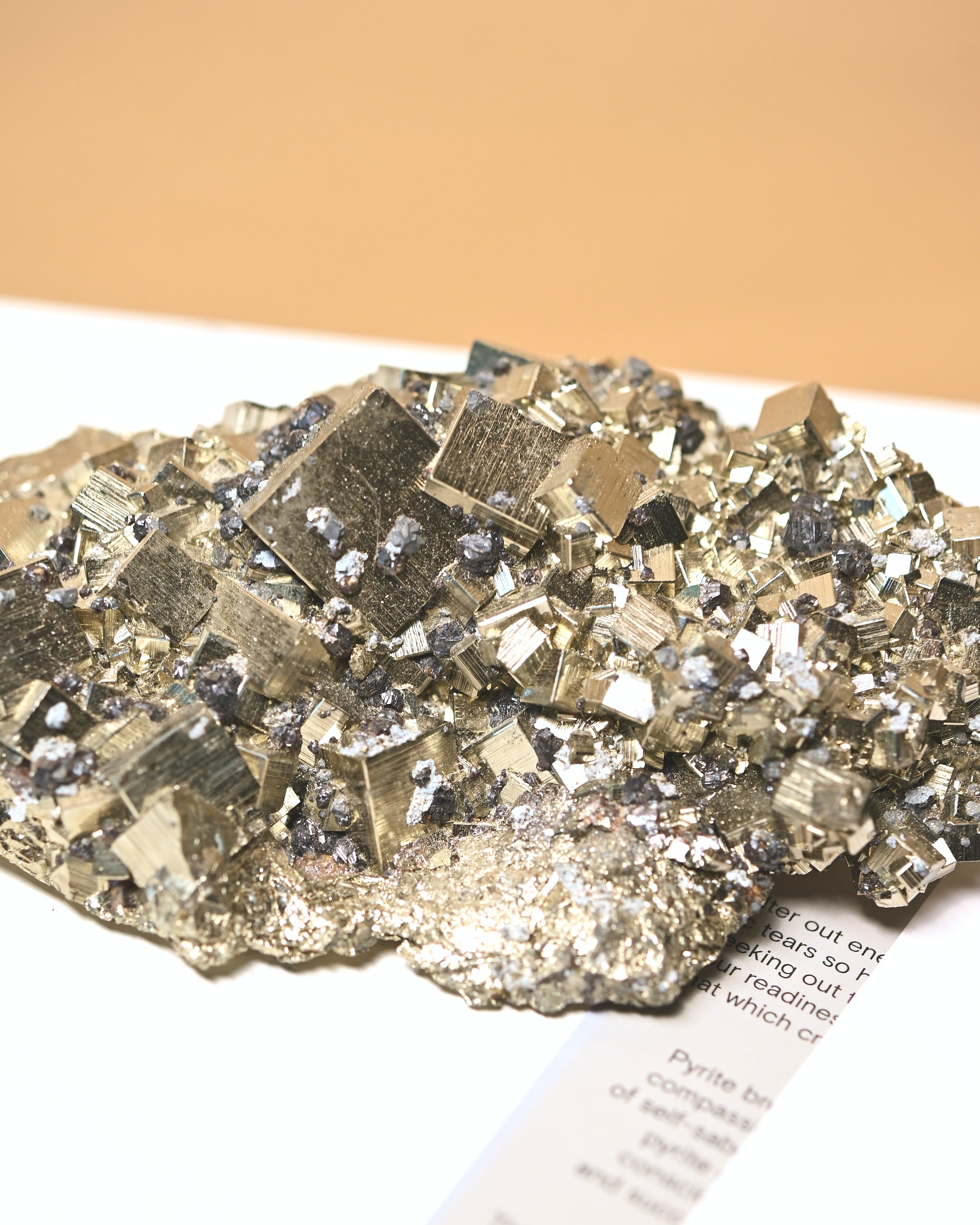 Cubic Pyrite w Galena 1.4lbs