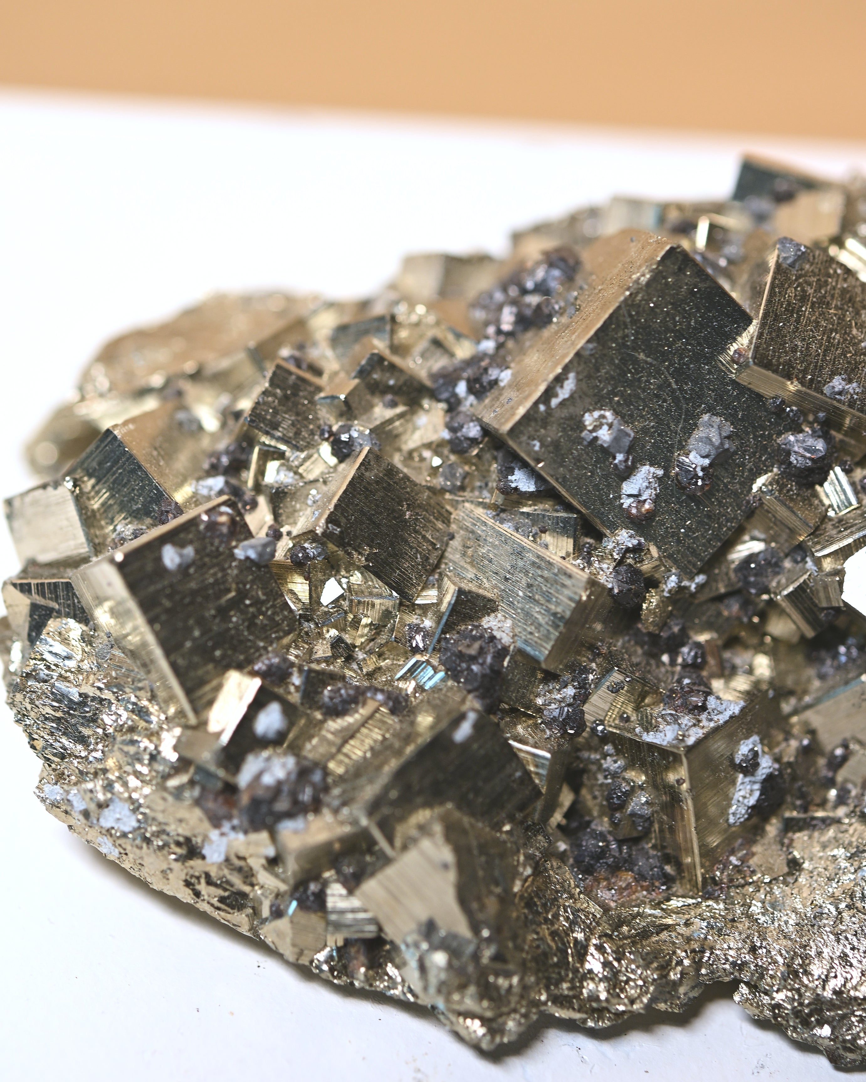 Cubic Pyrite w Galena 1.4lbs