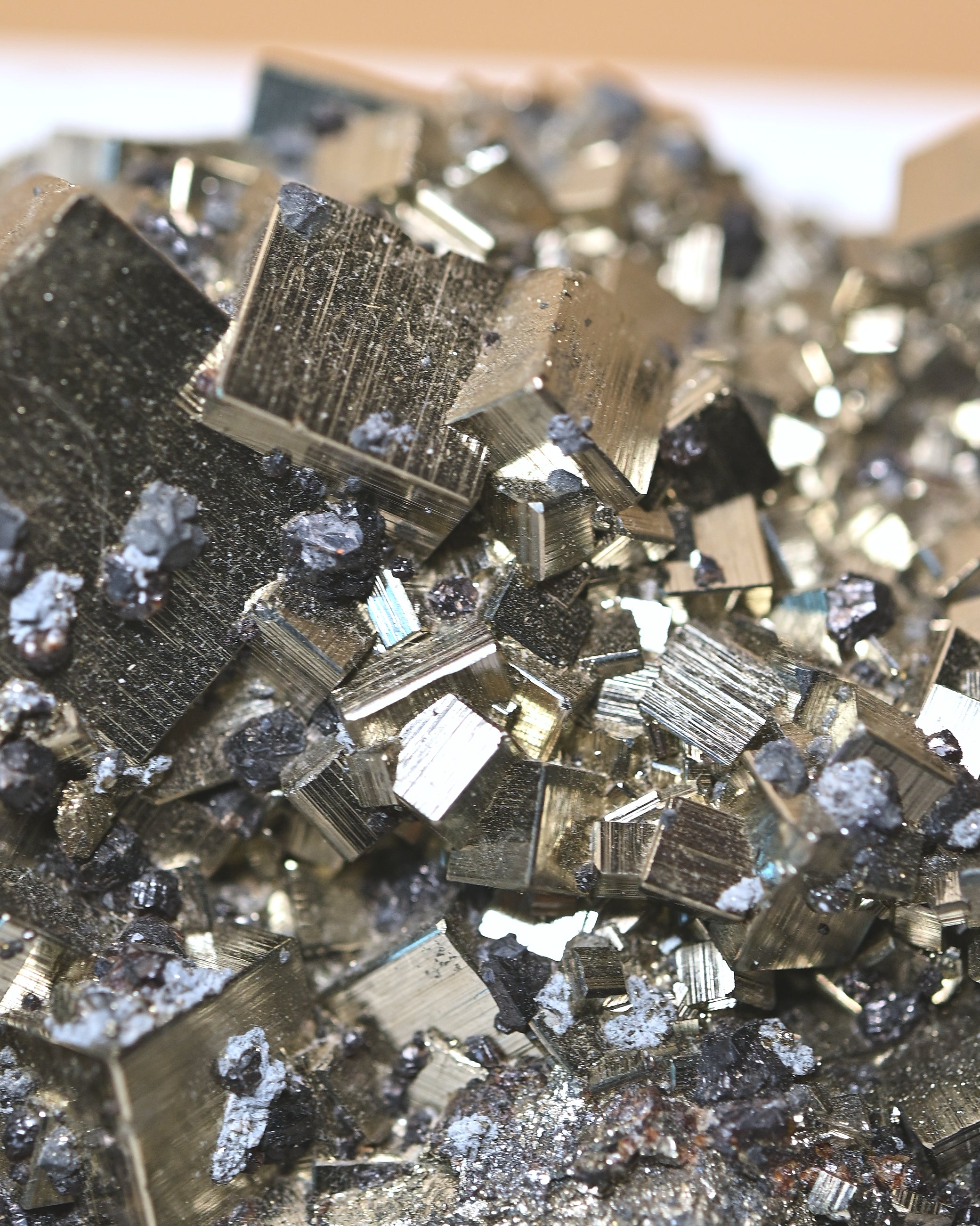 Cubic Pyrite w Galena 1.4lbs