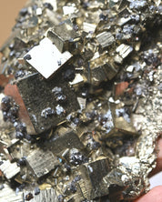 Cubic Pyrite w Galena 1.4lbs