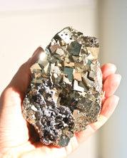 Cubic Pyrite w Sphalerite 1.8lbs