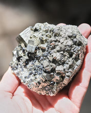 Pyrite Cubic Cluster 4in