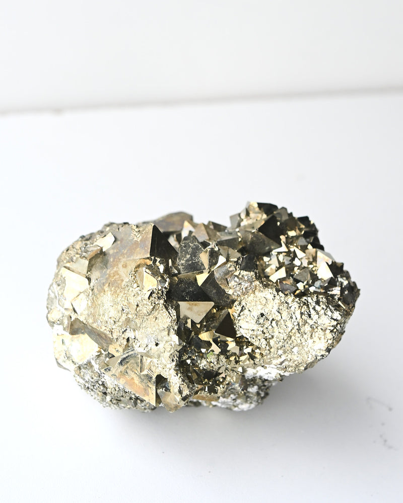 Octahedral Pyrite Cluster - Peru (2.6 lbs)