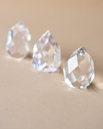 Faceted Clear Quartz - clear quartz crystal tower point for sale at Crystals.com
