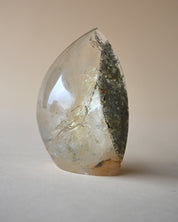 Chlorite & Rutile Included Quartz Flame