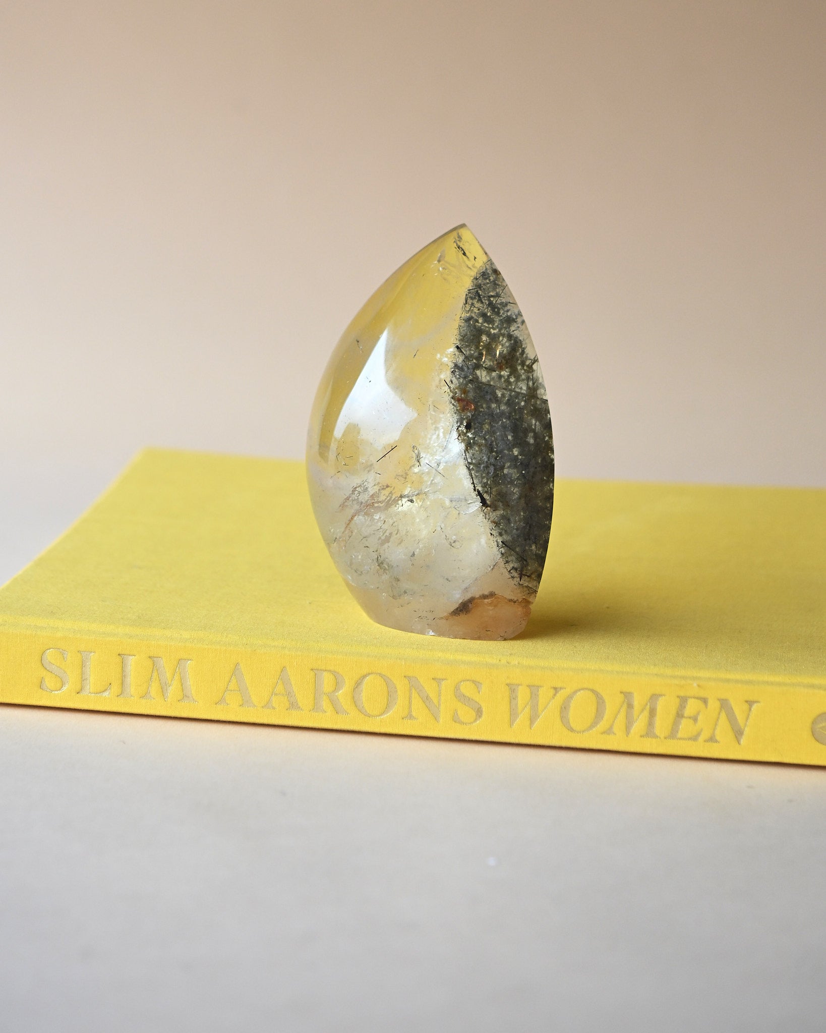 Chlorite & Rutile Included Quartz Flame