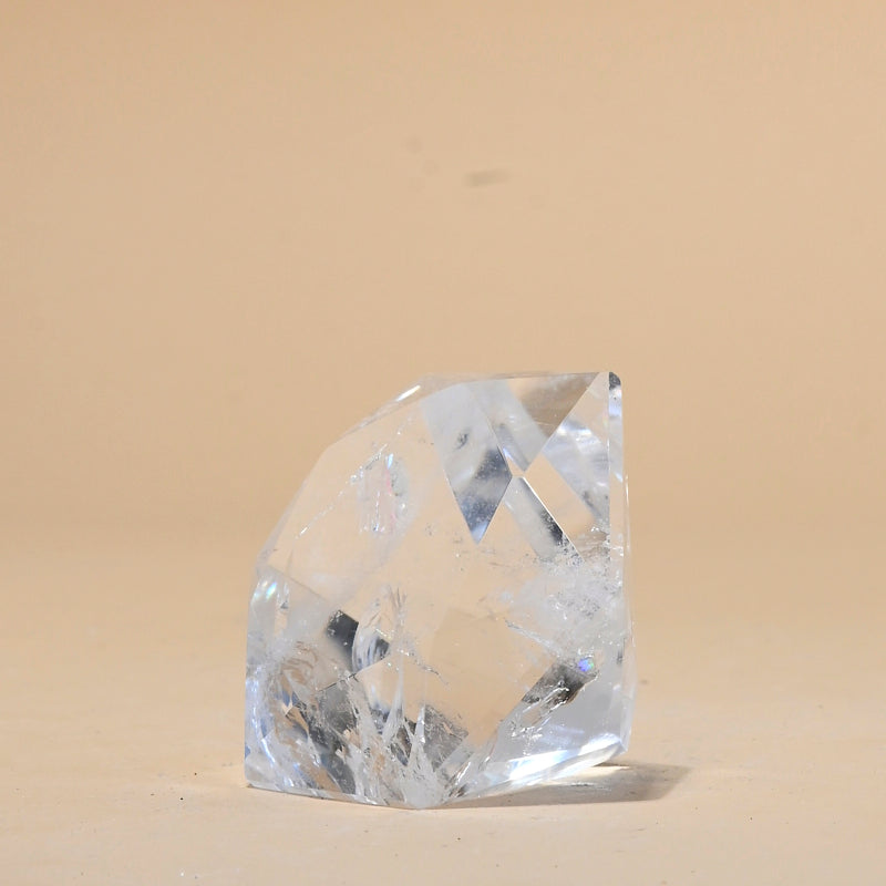 Clear Quartz Diamond Carving