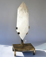 44lb XXL  Double-Terminated Quartz Point on Custom Stand