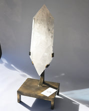 44lb XXL  Double-Terminated Quartz Point on Custom Stand