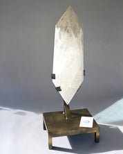 44lb XXL  Double-Terminated Quartz Point on Custom Stand