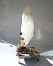 44lb XXL  Double-Terminated Quartz Point on Custom Stand