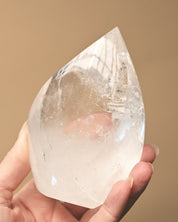 Clear Quartz flame 4 inch