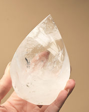 Clear Quartz flame 4 inch