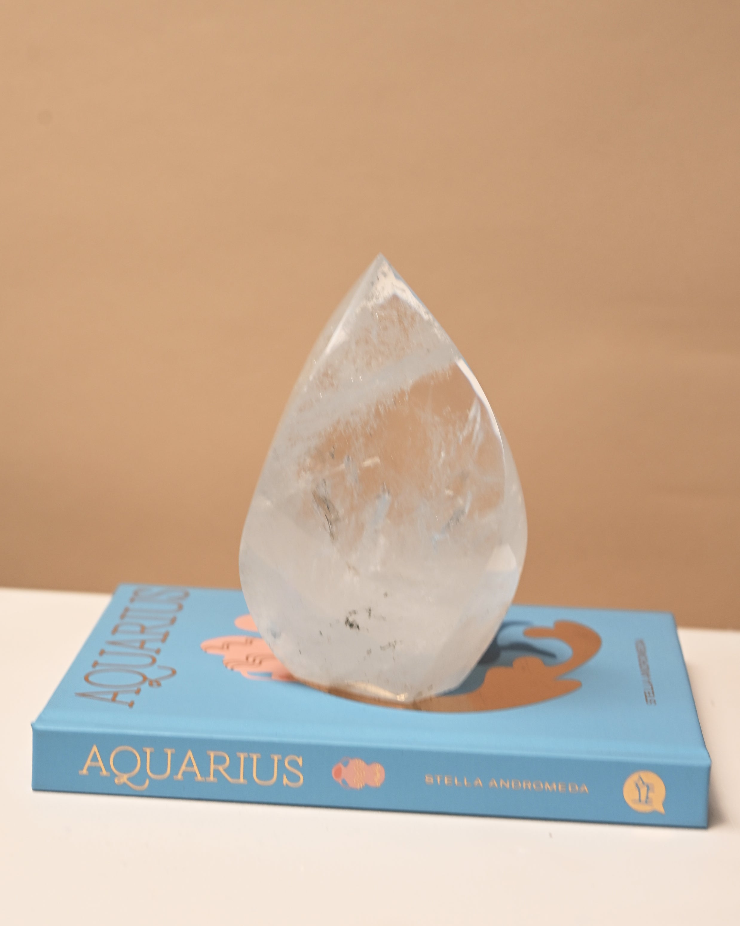 Clear Quartz flame 4 inch