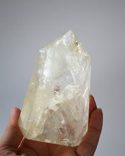 Fire Hematite Quartz  Point 4in