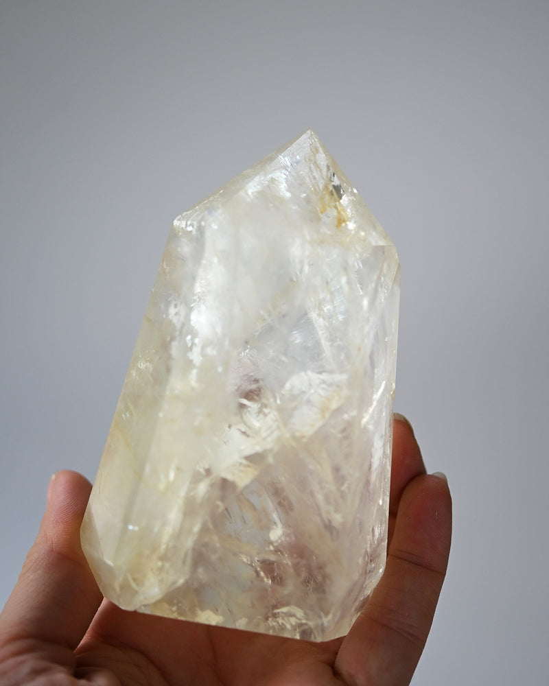 Fire Hematite Quartz  Tower 4in