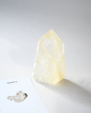 Fire Hematite Quartz  Point 4in