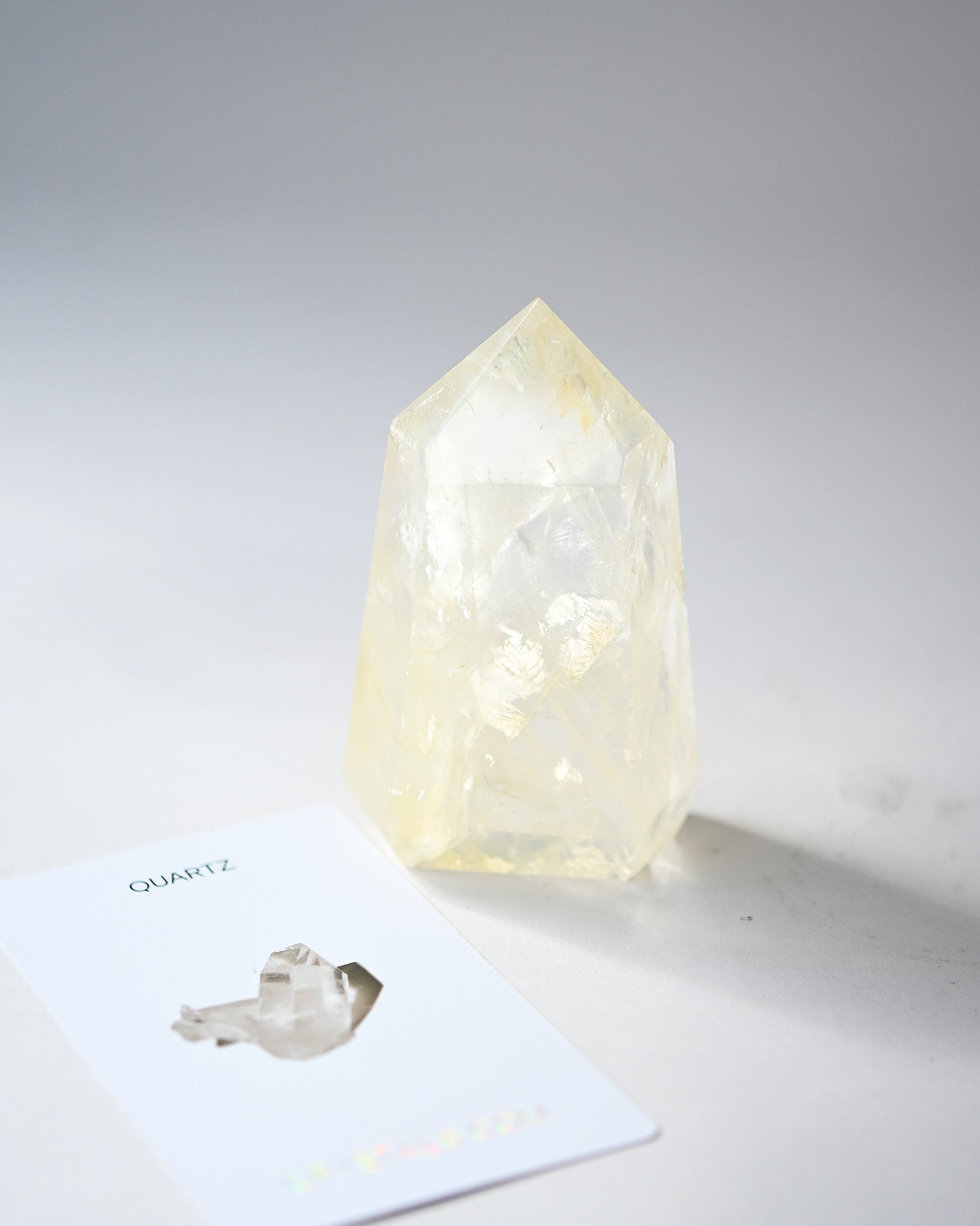 Fire Hematite Quartz  Point 4in
