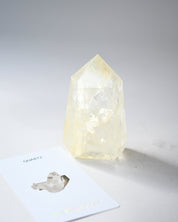 Fire Hematite Quartz  Point 4in