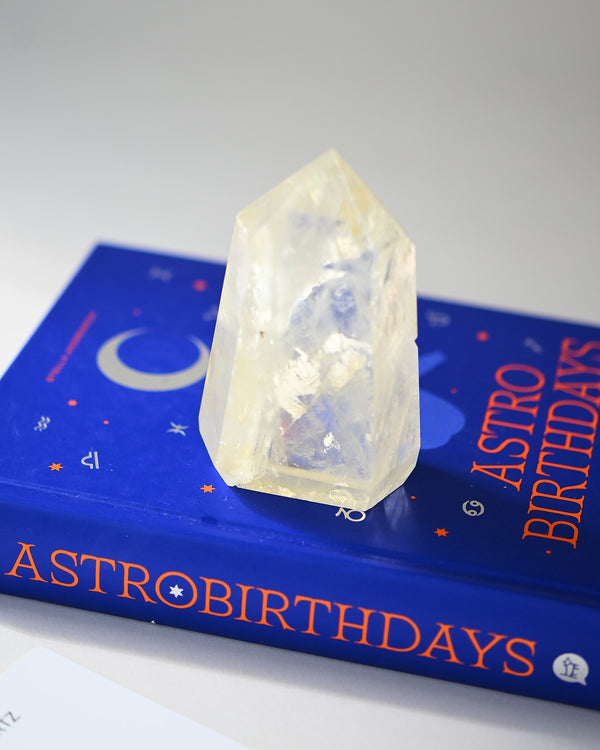 Fire Hematite Quartz  Tower 4in