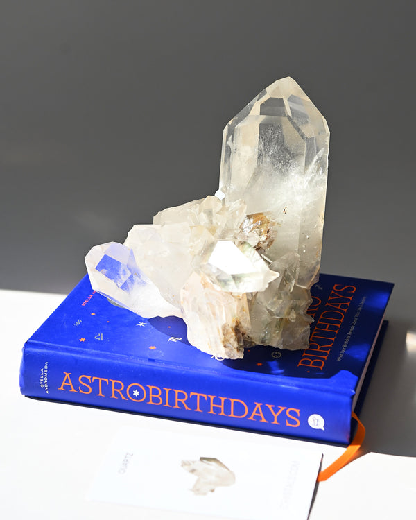 Citrine w chlorite Quartz Cluster 5lbs