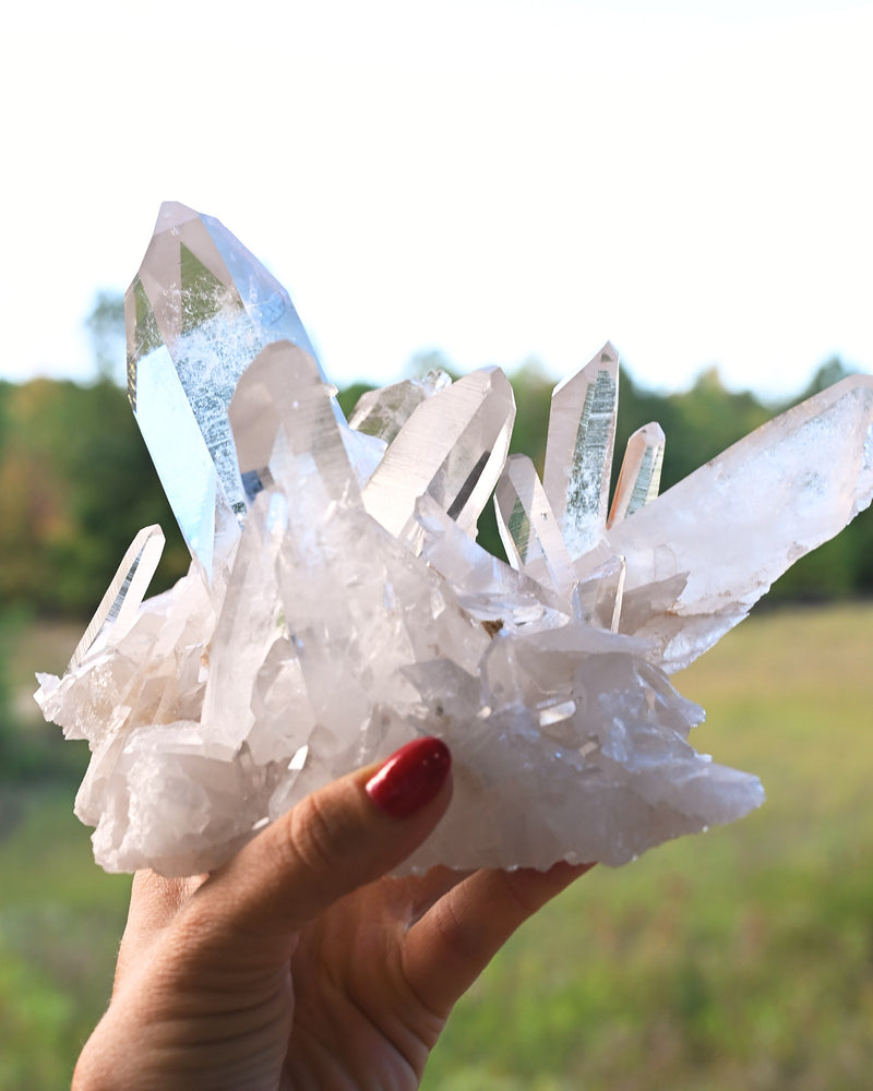 Arkansas Clear Quartz Cluster 3 lbs — Fisher Mountain