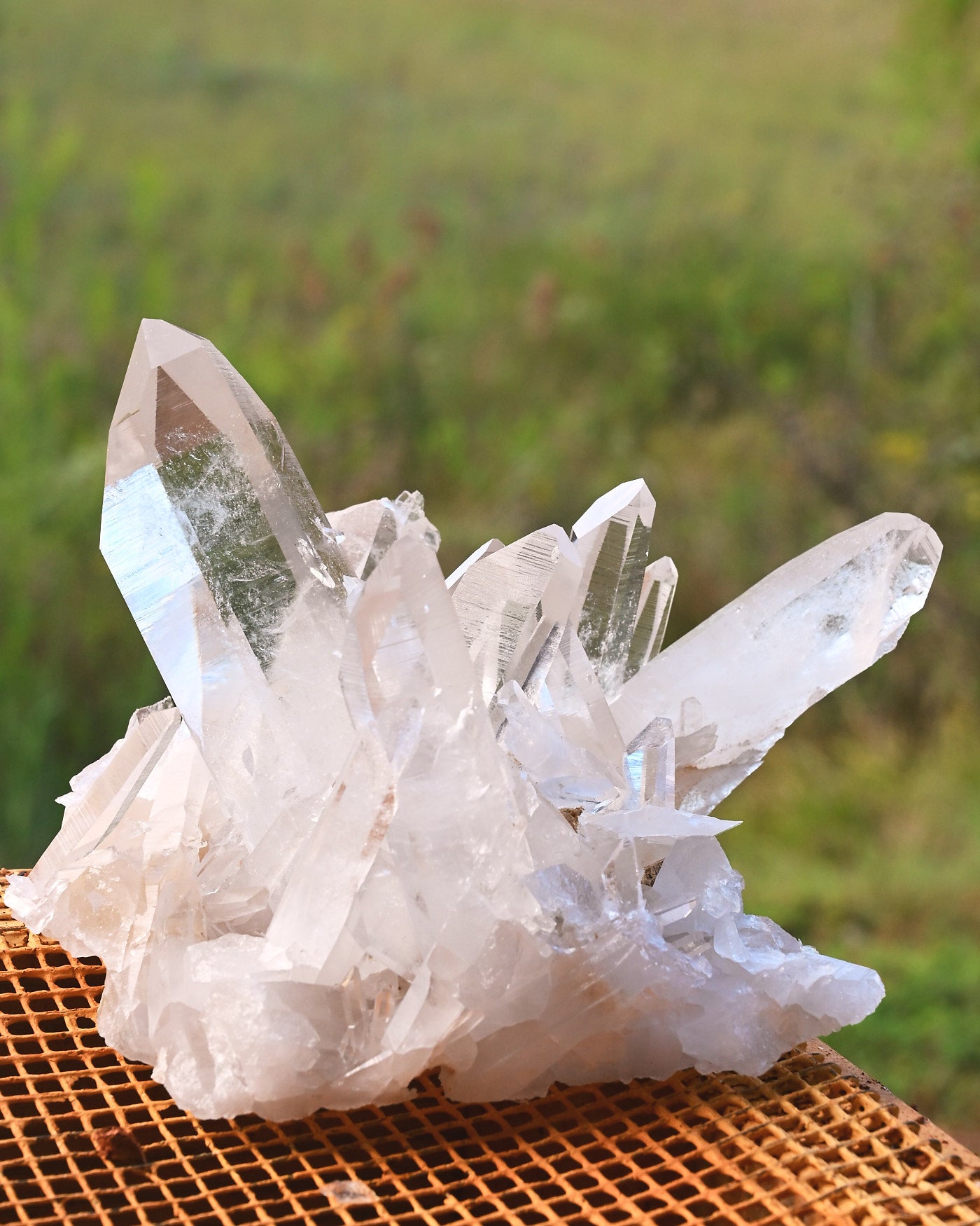 Arkansas Clear Quartz Cluster 2.995 lb — detail