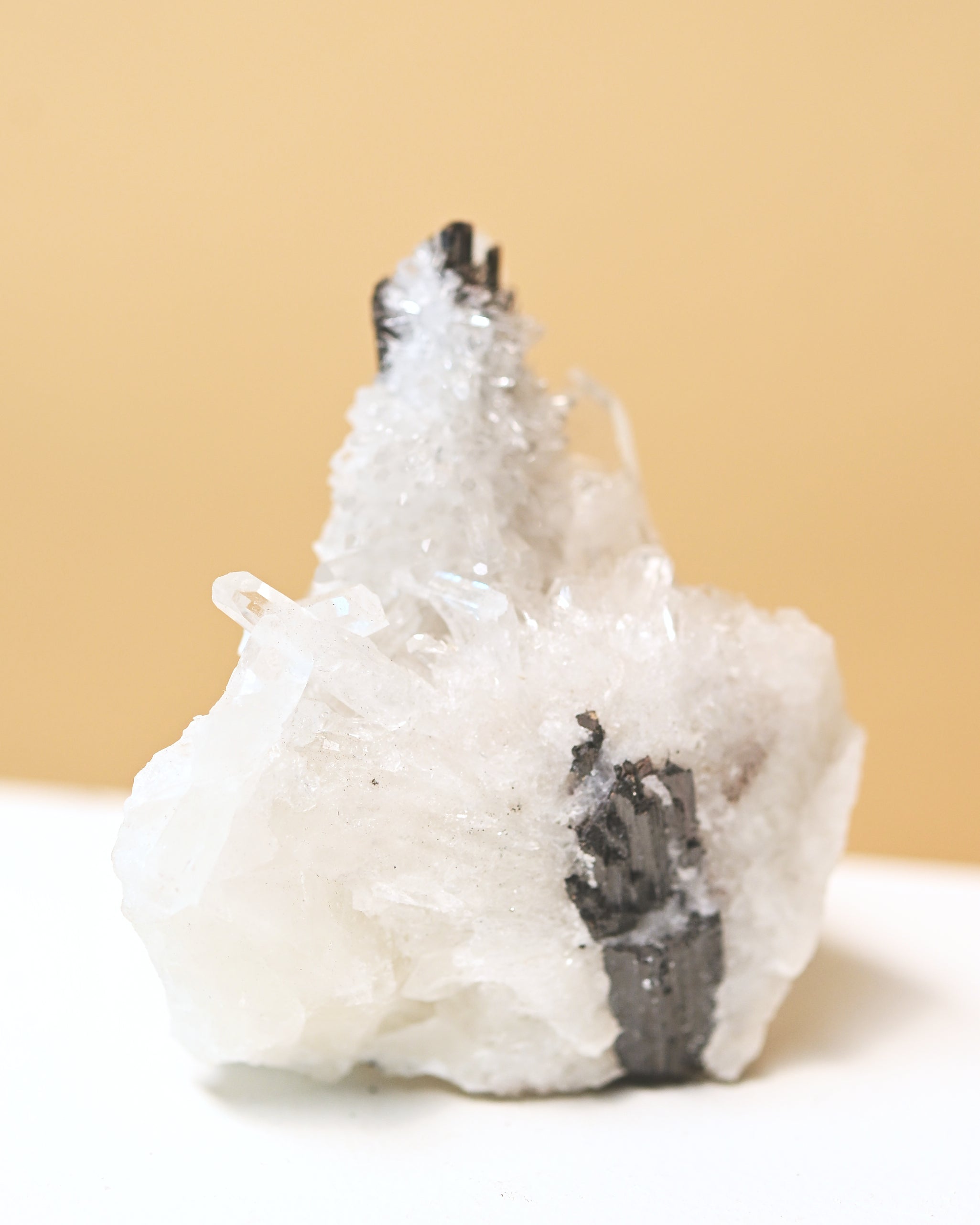 Hubnerite with Quartz 3in