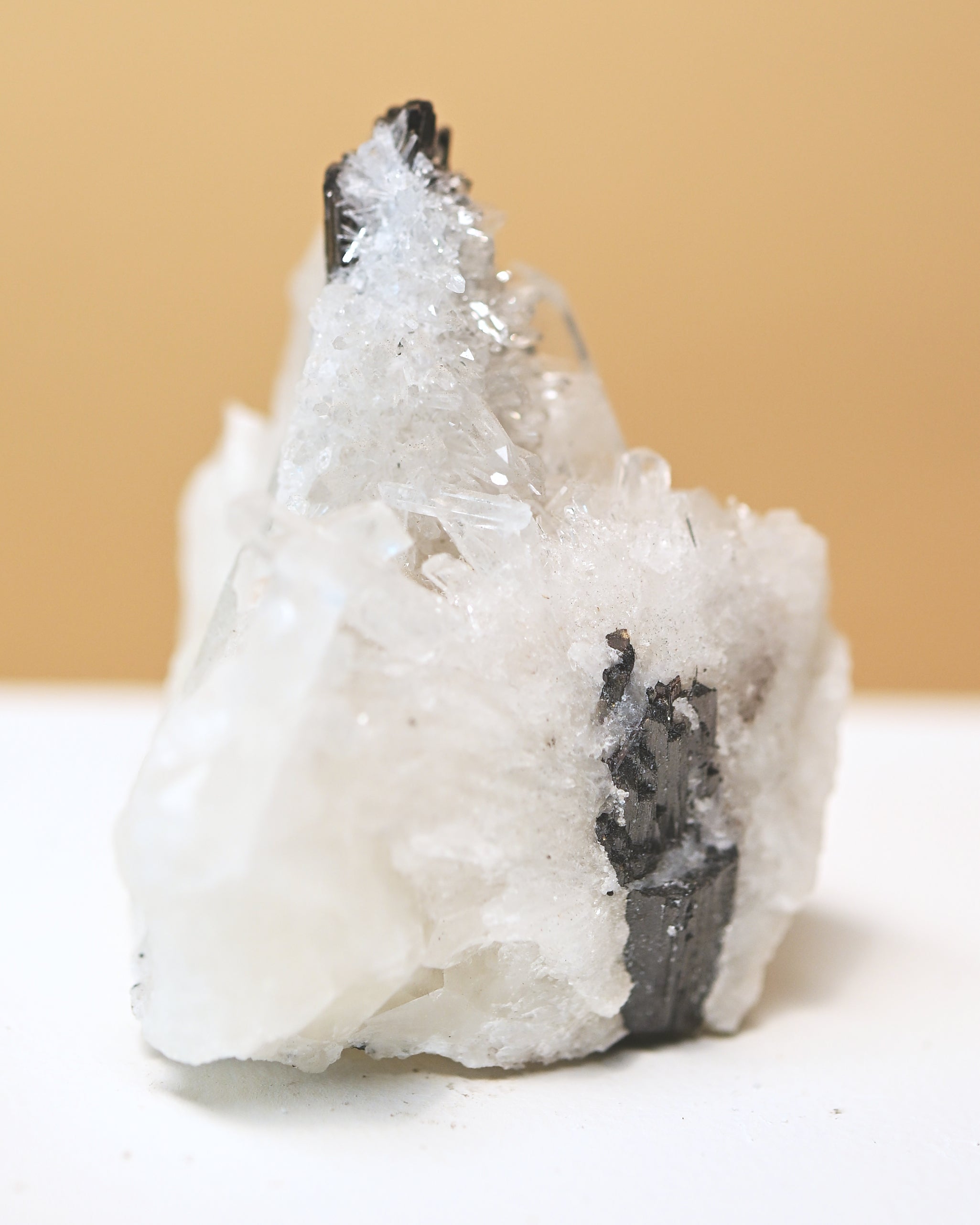 Hubnerite with Quartz 3in