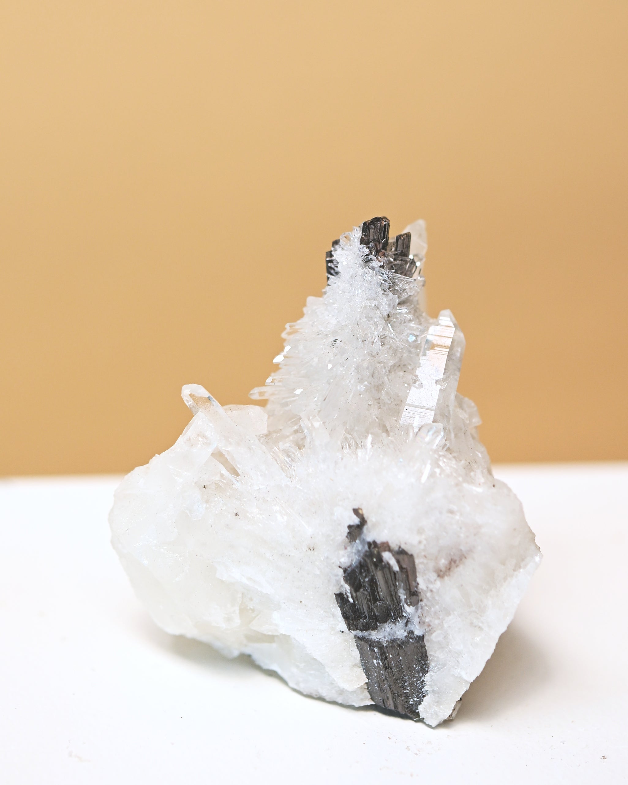 Hubnerite with Quartz 3in