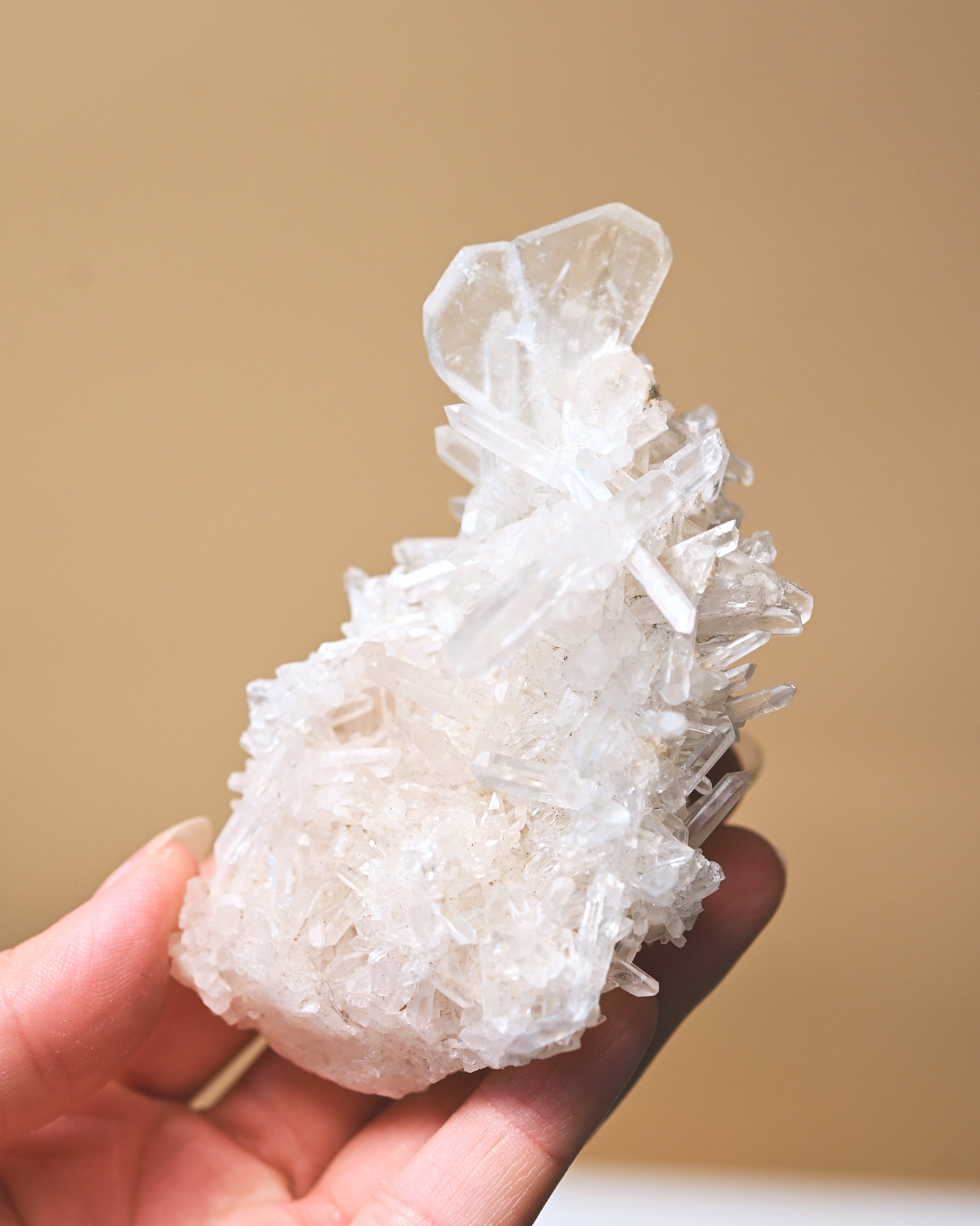 Japan Law Twin Double-Terminated Quartz Cluster