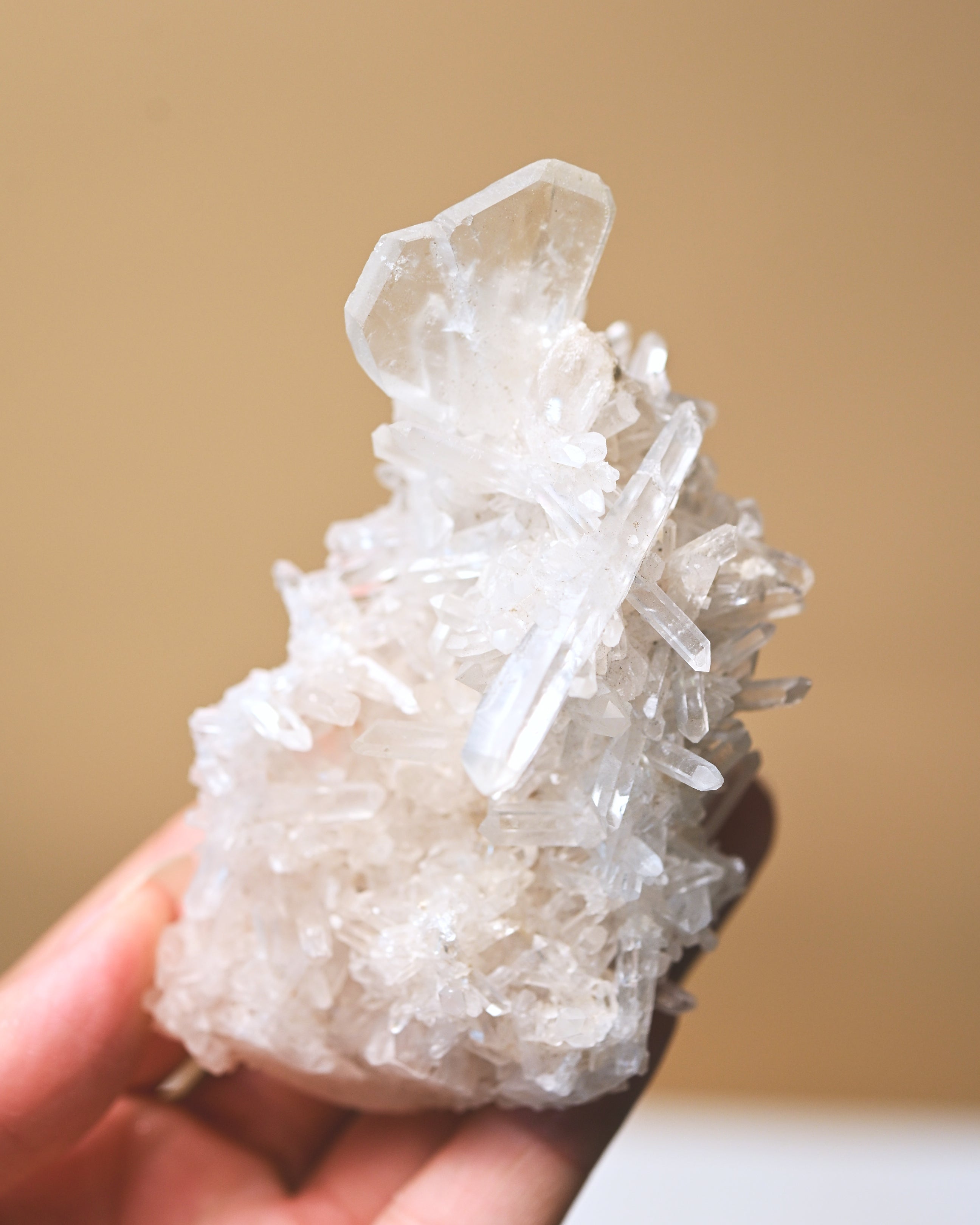 Japan Law Twin Double-Terminated Quartz Cluster