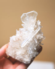 Japan Law Twin Double-Terminated Quartz Cluster