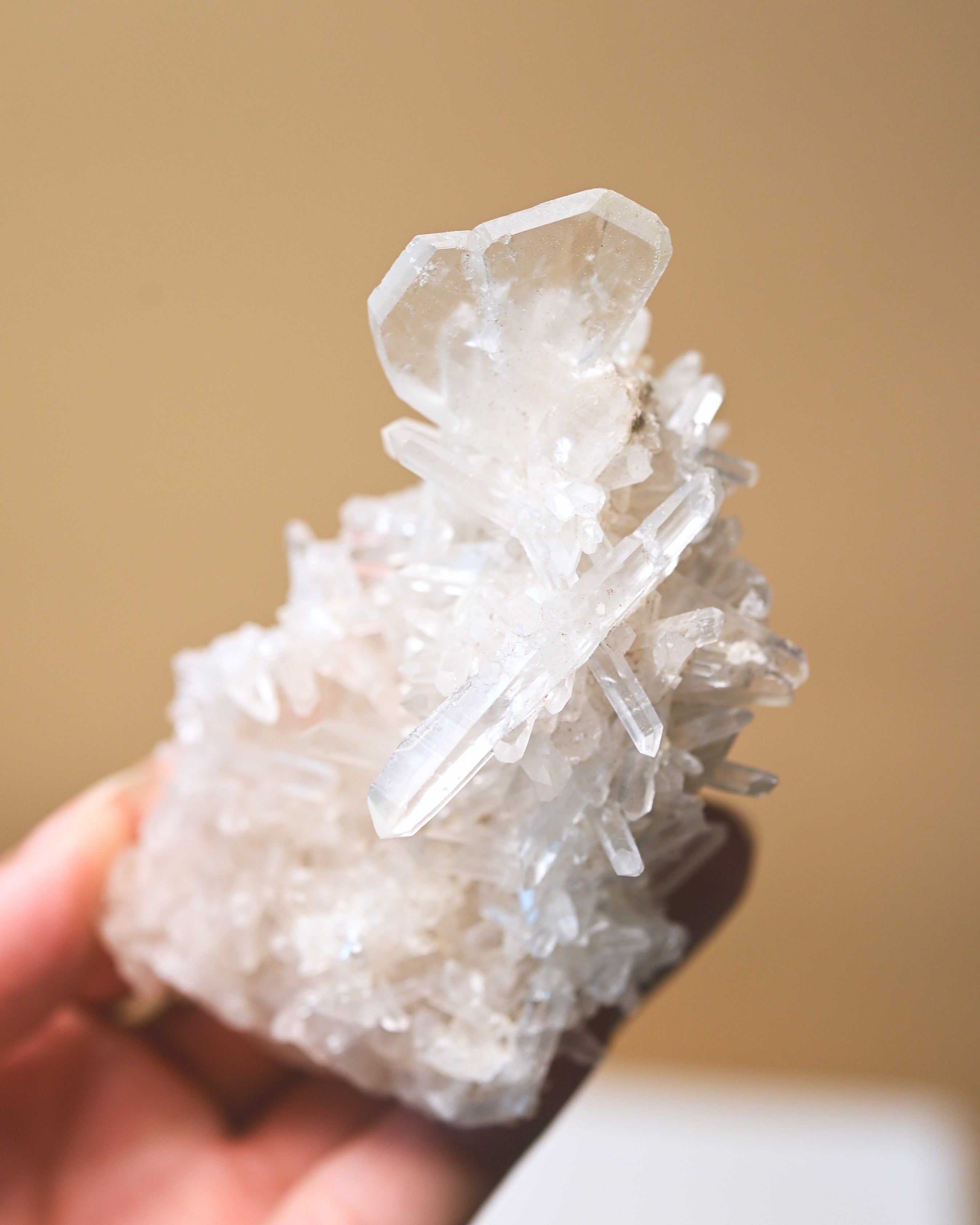 Japan Law Twin Double-Terminated Quartz Cluster