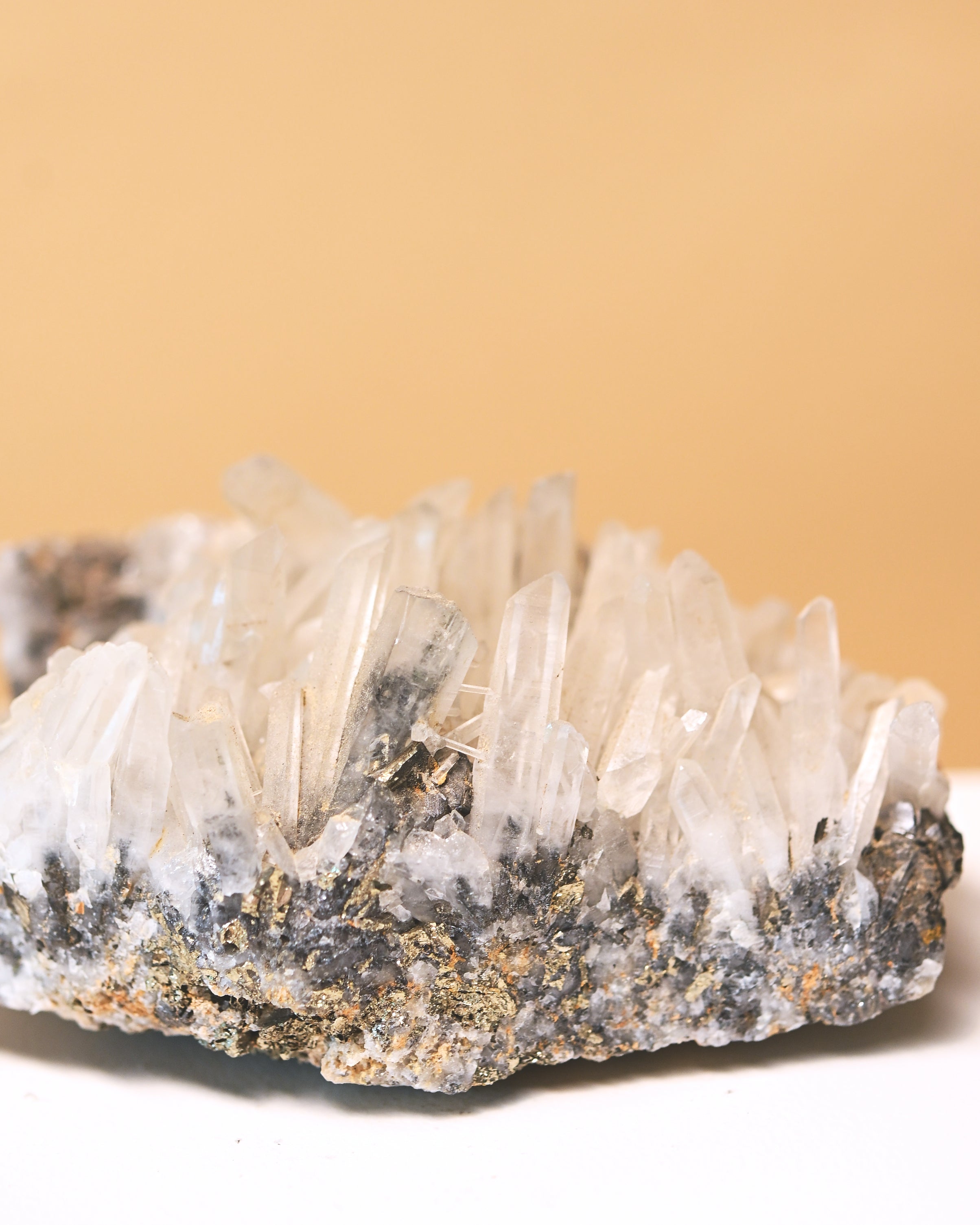 Peruvian Quartzw Galena Cluster 1.1lbs