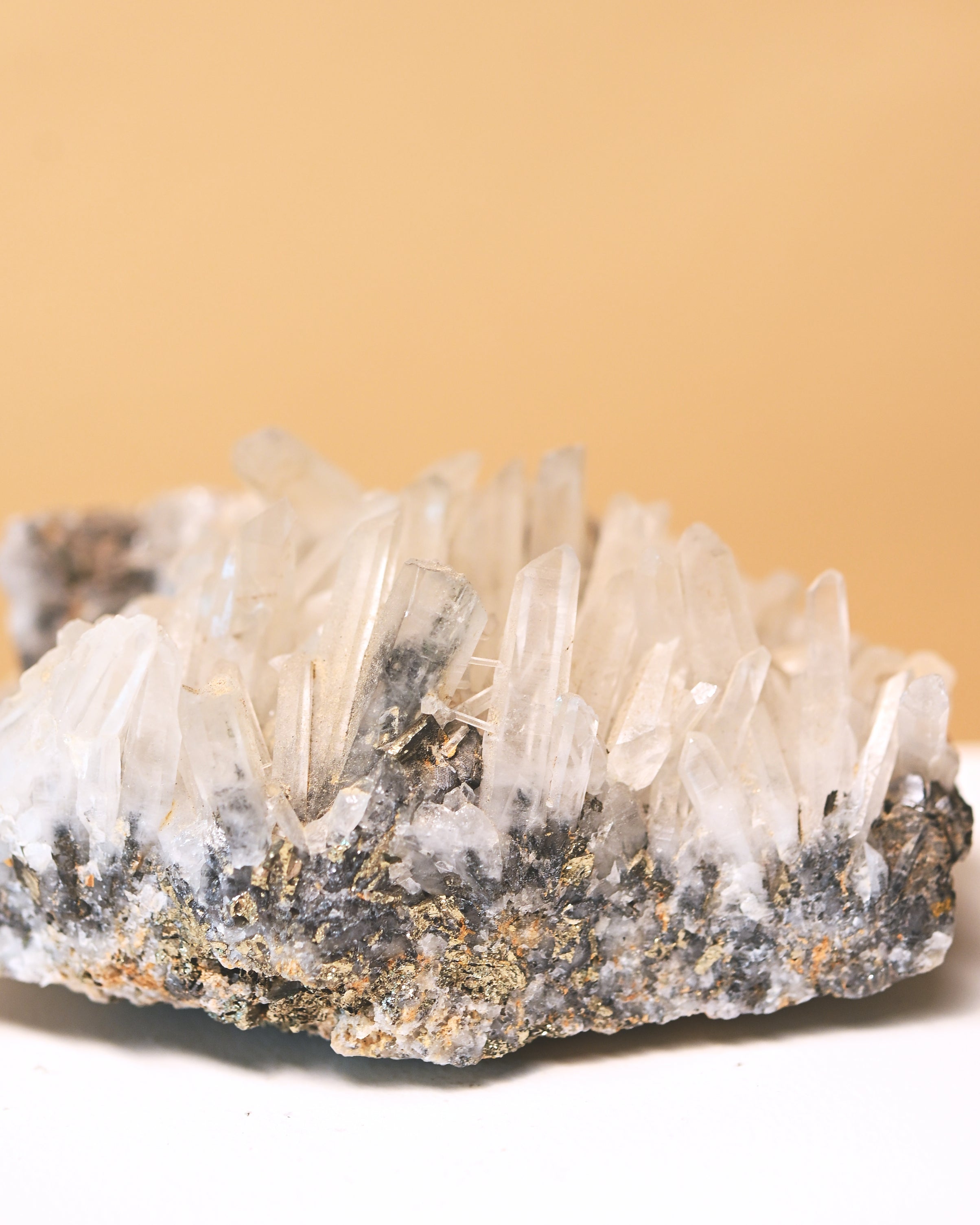Peruvian Quartzw Galena Cluster 1.1lbs