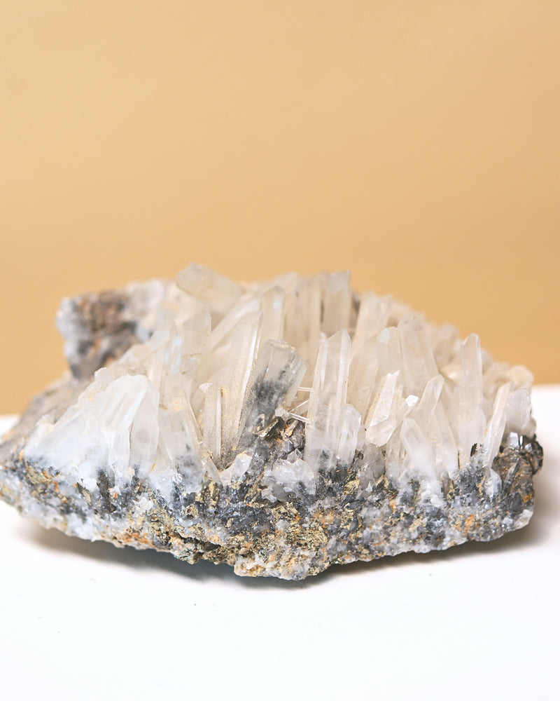 Peruvian Quartzw Galena Cluster 1.1lbs