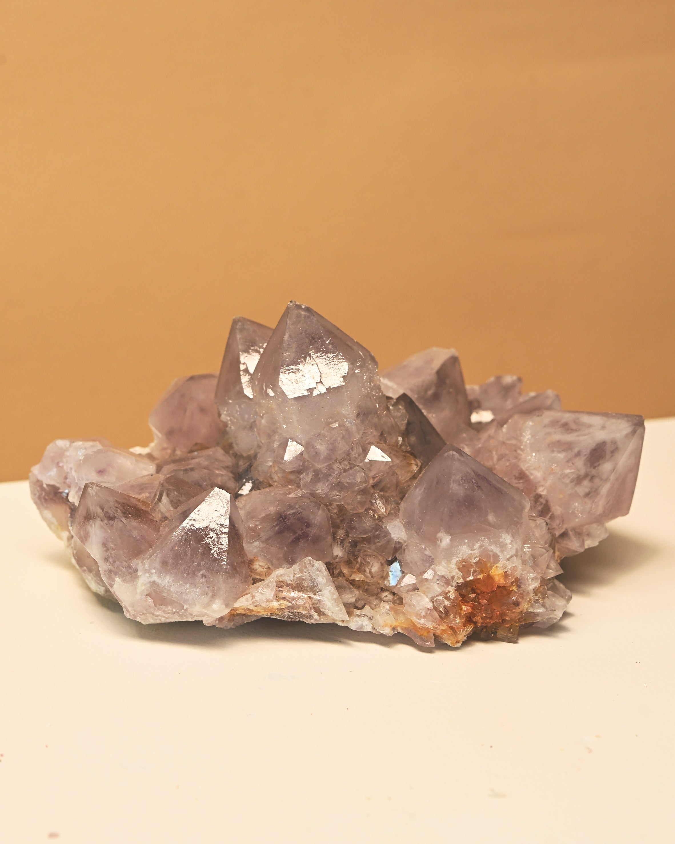 Amethyst Spirit Cactus Quartz Cluster 4in