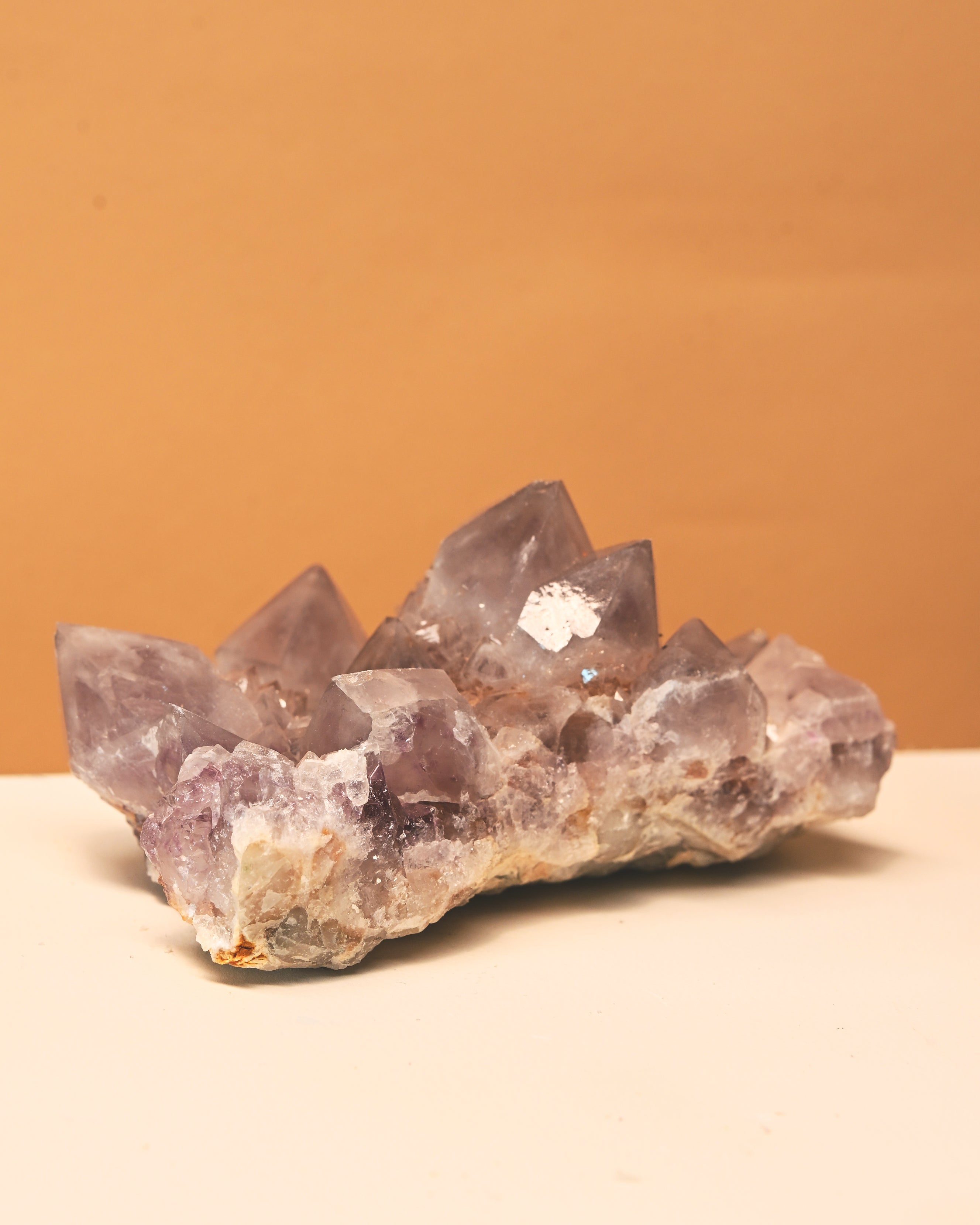 Amethyst Spirit Cactus Quartz Cluster 4in