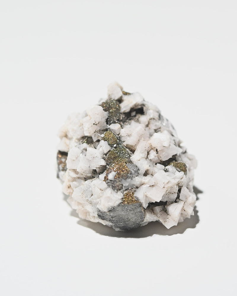 Quartz with Calcite and Galena 109g
