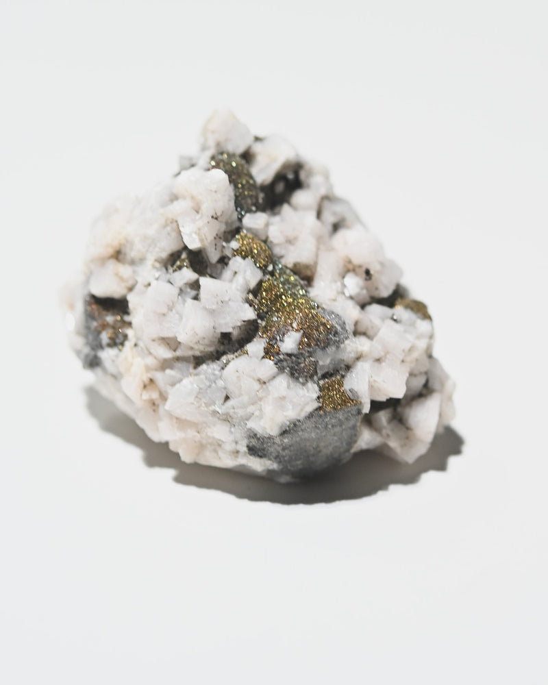 Quartz with Calcite and Galena 109g