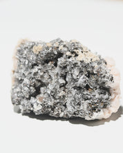 Quartz calcite galena mineral specimen detail
