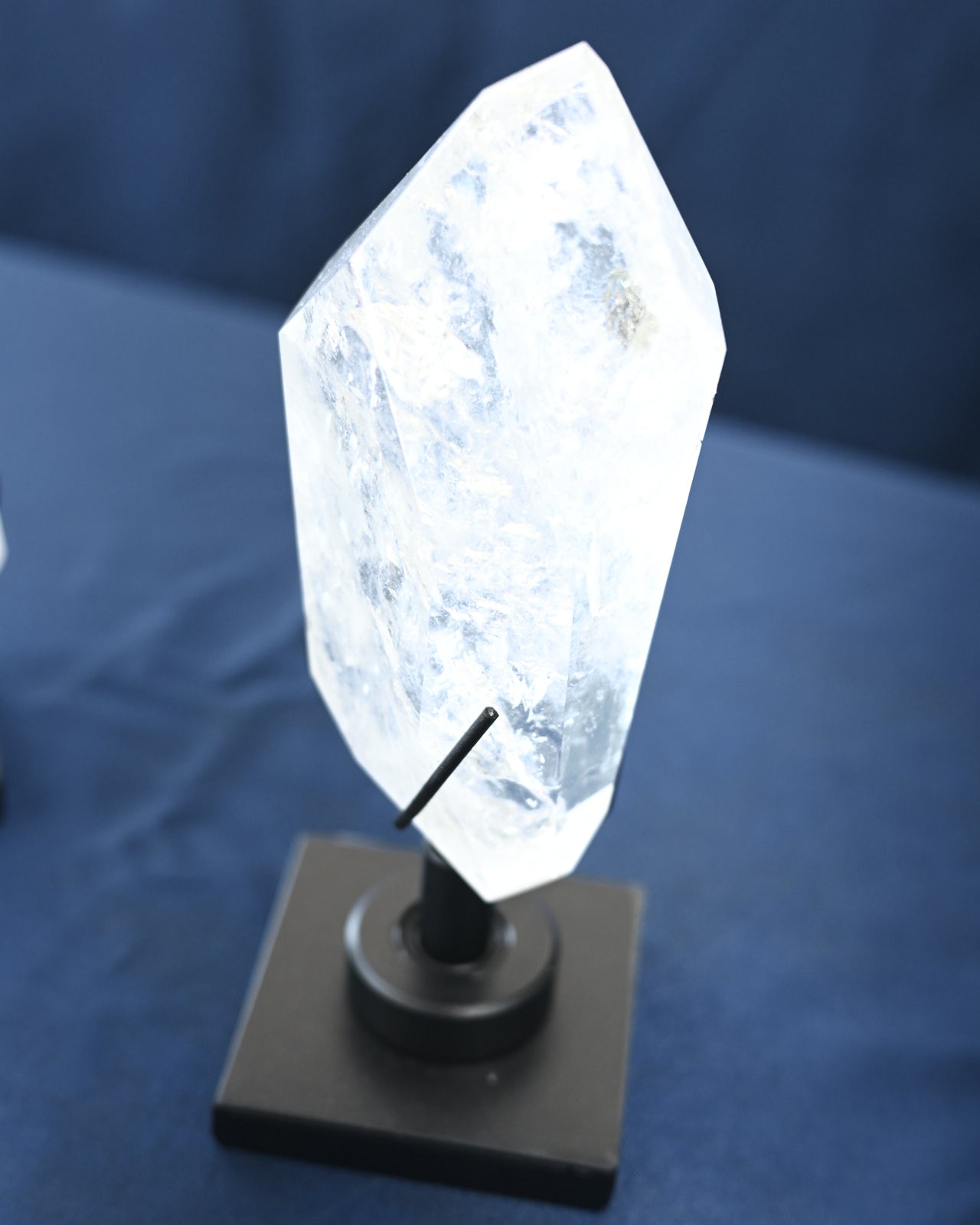 Quartz Freeform on Metal Stand