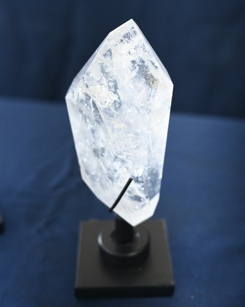 Quartz Freeform on Metal Stand