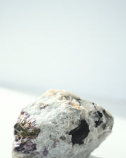 Quartz with Lepidolite and Green Tourmaline 1.029kg side view