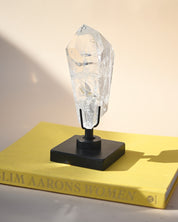 Clear Quartz Generator on Custom Base - clear quartz crystal tower point view 7